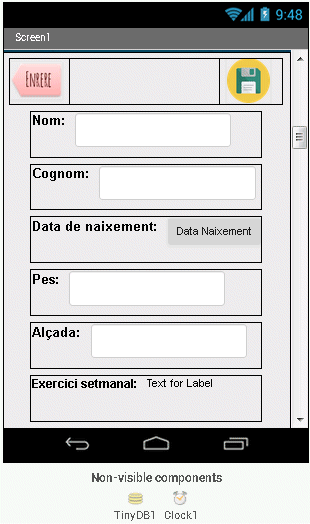 Disposici&oacute; dels elements