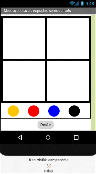 Disposici&oacute; dels elements