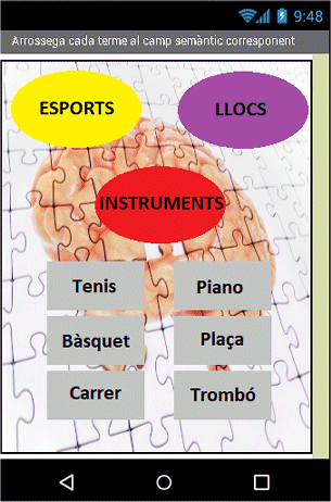 Disposici&oacute; dels elements
