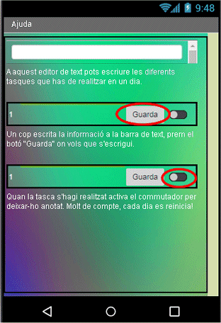 Disposici&oacute; dels elements