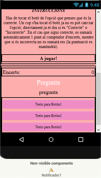 Disposici&oacute; dels elements