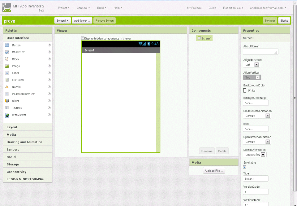 Pantalla de disposici&oacute; d'elements