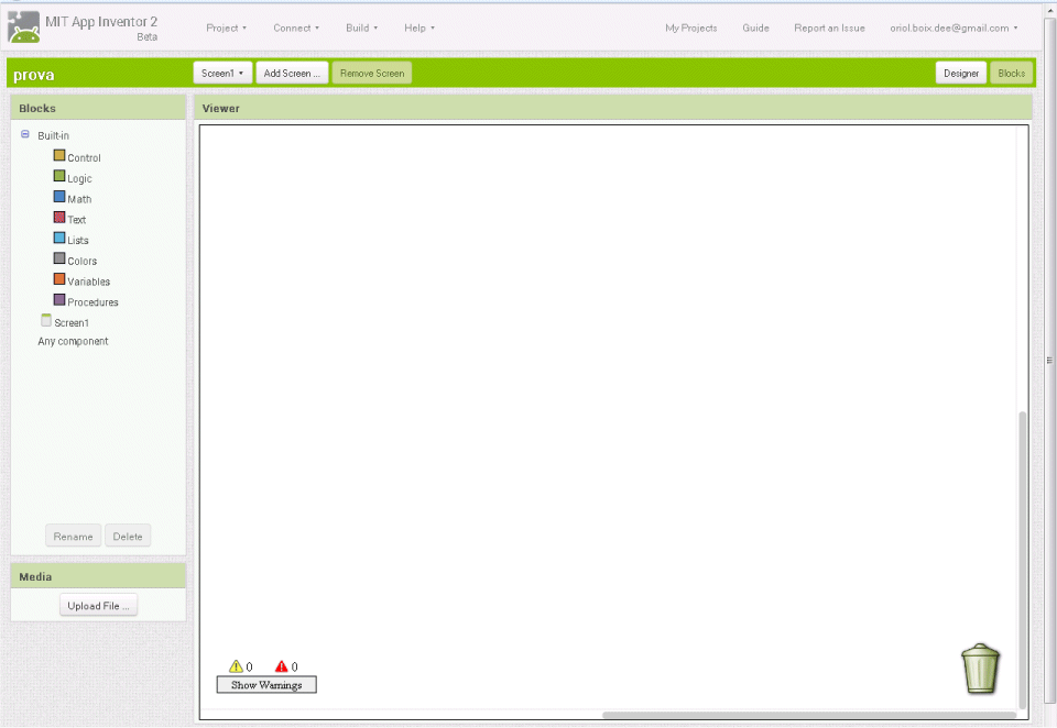 Pantalla de programaci&oacute;