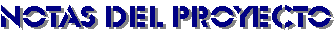 Notas del proyecto